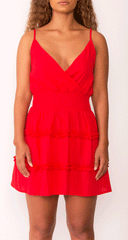 red dress, designer, designer dress, australian designer